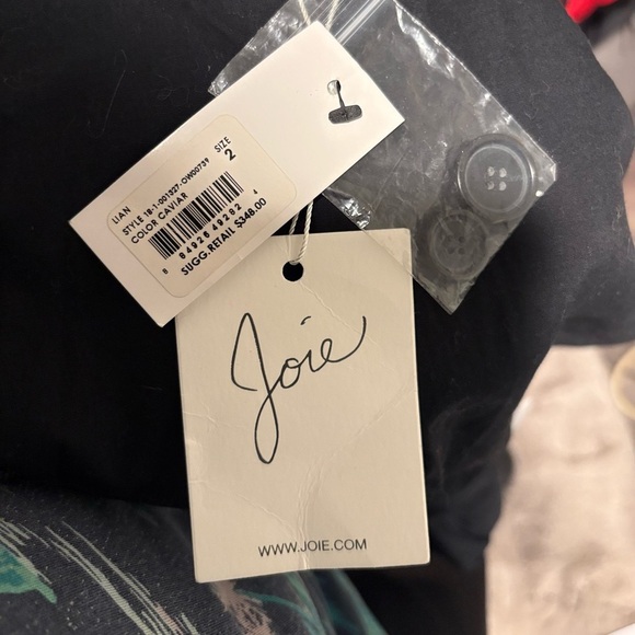 JOlE Lian Pleated Blazer Black - Picture 3 of 10